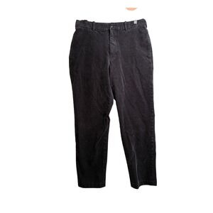 Uniqlo Mens Corduroy Pants Gray Black Straight Leg Stretch 459706 Size S 30x26